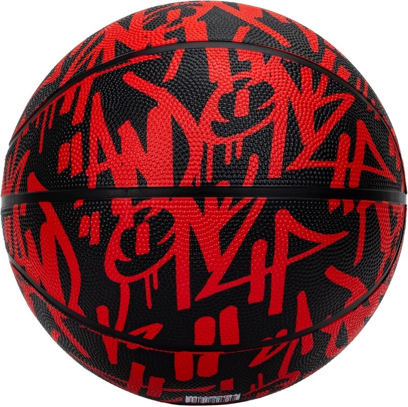 And1 Street Ink Rubber Basketball: Official Regulation Size 7 (29.5 inches) Rubber Basketball - Deep Channel Construction Streetball, Made for Indoor Outdoor - Image 1